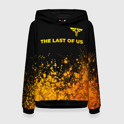 Толстовка-худи женская The Last Of Us - gold gradient посередине, цвет: 3D-черный