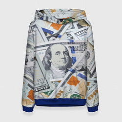 Толстовка-худи женская Сто зеленых, цвет: 3D-синий