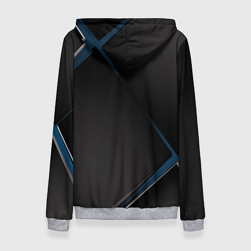 Женская толстовка Фурина в ромбе / 3D-Меланж – фото 2