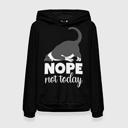 Толстовка-худи женская Nope not today, цвет: 3D-черный