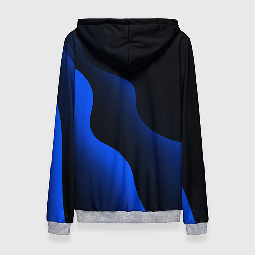 Женская толстовка Герб РФ - глубокий синий / 3D-Меланж – фото 2