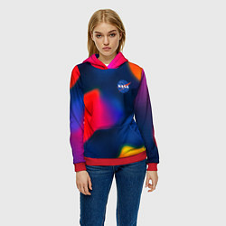 Толстовка-худи женская Nasa gradient sportcolor, цвет: 3D-красный — фото 2