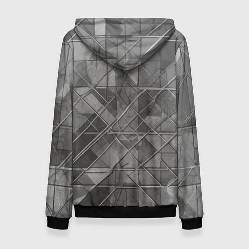 Женская толстовка Девушка в цилиндре / 3D-Черный – фото 2