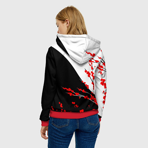 Женская толстовка Tokyo Dragon / 3D-Красный – фото 4