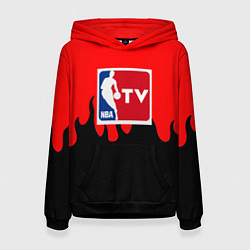 Толстовка-худи женская NBA sport flame, цвет: 3D-черный