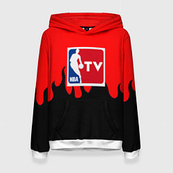 Толстовка-худи женская NBA sport flame, цвет: 3D-белый