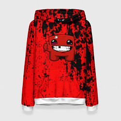 Женская толстовка Super Meat Boy краски