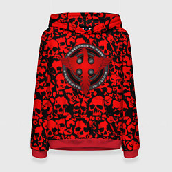 Женская толстовка Thirty Seconds to Mars skull pattern