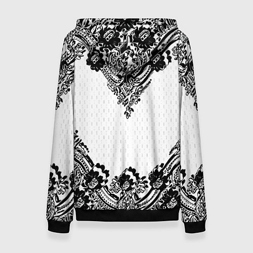 Женская толстовка Имперский узор Россия герб патриотизм / 3D-Черный – фото 2