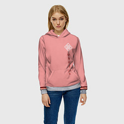 Толстовка-худи женская Мокошь славянская богиня судьбы, цвет: 3D-меланж — фото 2