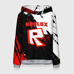 Женская толстовка Roblox logo краски мобайл гейм