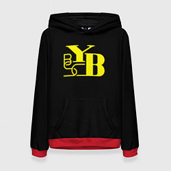 Толстовка-худи женская Young Boys fc club, цвет: 3D-красный