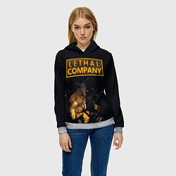 Толстовка-худи женская Lethal Company, цвет: 3D-меланж — фото 2