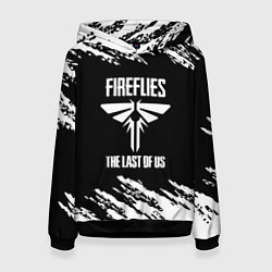 Толстовка-худи женская The last of us краски, цвет: 3D-черный