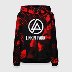 Женская толстовка Linkin park краски текстуры