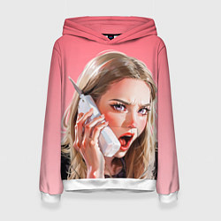 Толстовка-худи женская Мем блондинка из фильма Дрянные девчонки, цвет: 3D-белый