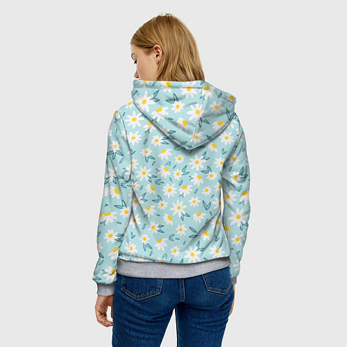 Женская толстовка Лучшая мамуля ромашки / 3D-Меланж – фото 4