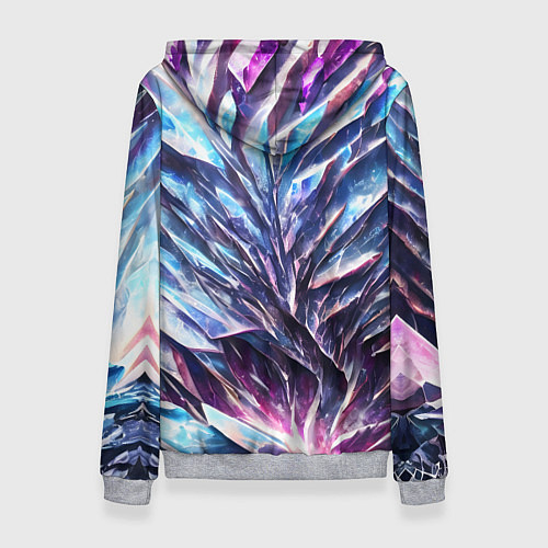Женская толстовка Синий драгоценный камень / 3D-Меланж – фото 2