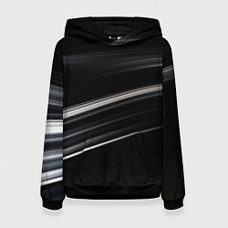 Толстовка-худи женская Black abstract background, цвет: 3D-черный