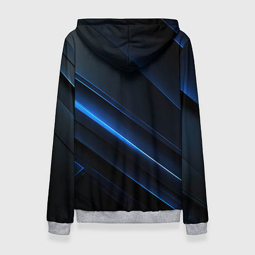 Женская толстовка Темно-синий абстрактный фон абстракция / 3D-Меланж – фото 2