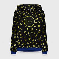 Женская толстовка Twenty one pilots pattern rock yellow