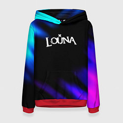 Толстовка-худи женская Louna neon bend, цвет: 3D-красный