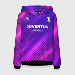 Толстовка-худи женская Juventus legendary sport grunge, цвет: 3D-черный