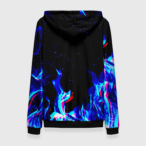 Женская толстовка Nirvana flame / 3D-Черный – фото 2