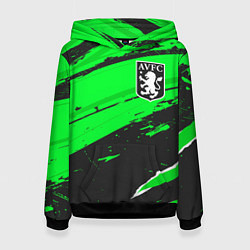 Толстовка-худи женская Aston Villa sport green, цвет: 3D-черный