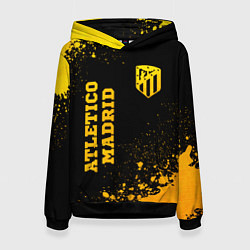 Женская толстовка Atletico Madrid - gold gradient вертикально