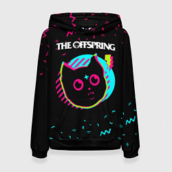 Толстовка-худи женская The Offspring - rock star cat, цвет: 3D-черный