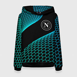 Толстовка-худи женская Napoli football net, цвет: 3D-черный