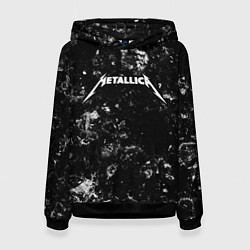 Толстовка-худи женская Metallica black ice, цвет: 3D-черный