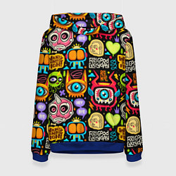 Женская толстовка Feel good every day motivation monsters pattern