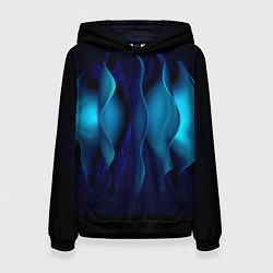 Толстовка-худи женская Объемные пластины шаром, цвет: 3D-черный