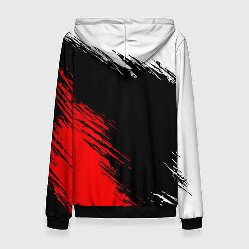 Женская толстовка Самурай лого - киберпанк 2077 / 3D-Черный – фото 2