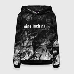 Толстовка-худи женская Nine Inch Nails black graphite, цвет: 3D-черный