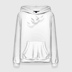 Толстовка-худи женская Zxc face, цвет: 3D-белый