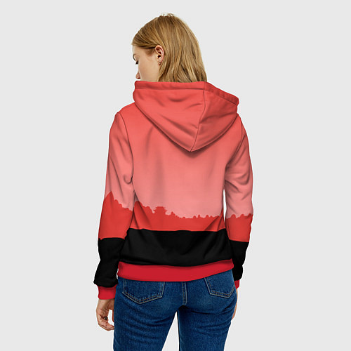 Женская толстовка По и Шифу - Кунг-фу Панда / 3D-Красный – фото 4