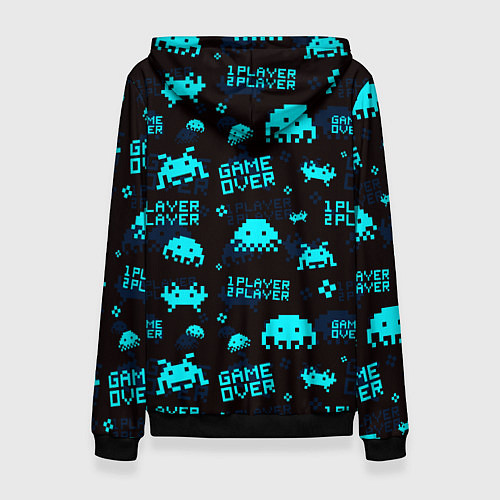 Женская толстовка Game over 1 player 2 player / 3D-Черный – фото 2