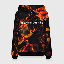 Толстовка-худи женская The Cranberries red lava, цвет: 3D-черный