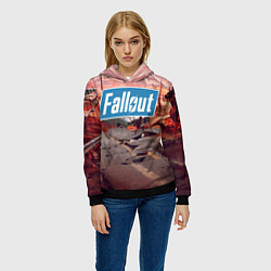 Толстовка-худи женская Fallout 2024, цвет: 3D-черный — фото 2