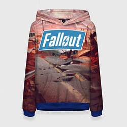 Толстовка-худи женская Fallout 2024, цвет: 3D-синий