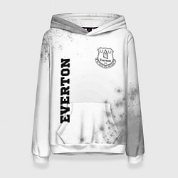 Толстовка-худи женская Everton sport на светлом фоне вертикально, цвет: 3D-белый