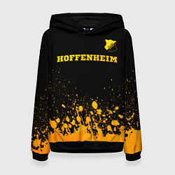 Женская толстовка Hoffenheim - gold gradient посередине