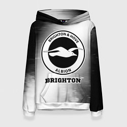 Толстовка-худи женская Brighton sport на светлом фоне, цвет: 3D-белый