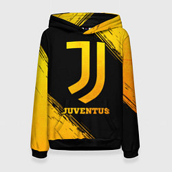 Толстовка-худи женская Juventus - gold gradient, цвет: 3D-черный