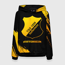 Толстовка-худи женская Hoffenheim - gold gradient, цвет: 3D-черный