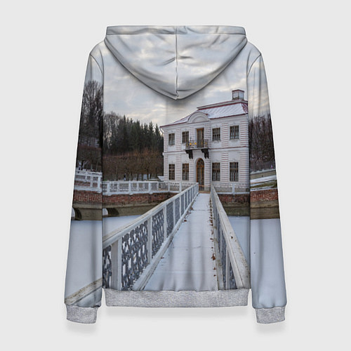Женская толстовка Петергоф дворец Марли / 3D-Меланж – фото 2