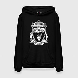 Толстовка-худи женская Liverpool fc club, цвет: 3D-черный